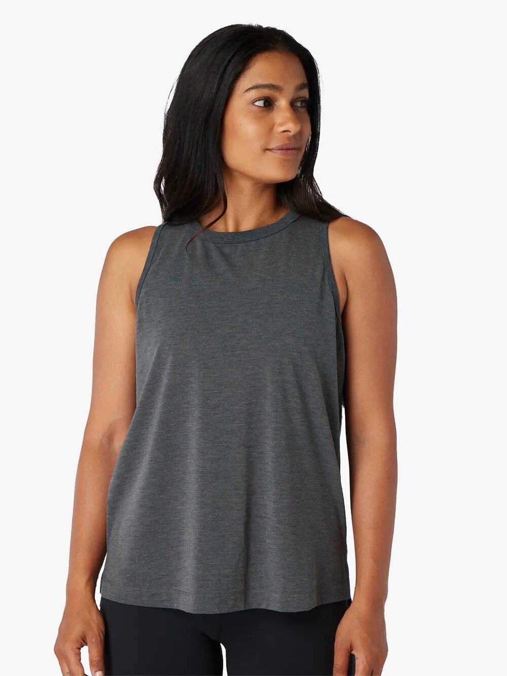 [Fair Harbor] Charcoal Gray The Seabreeze Crew Neck Tank Top Size Small S